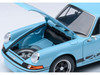 Porsche 911 Carrera 2 7 RS Gulf Blue with Black Stripes and Wheels 1/18 Model Car Autoart 78032