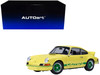 Porsche 911 Carrera 2 7 RS Light Yellow with Green Stripes and Wheels 1/18 Model Car Autoart 78033