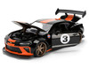 2016 Chevrolet Camaro #3 Gulf Oil Black with Orange Stripe Wide Body Series 1/24 Diecast Model Car Jada 36344