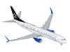 Boeing 737 800 Commercial Aircraft United Airlines Star Alliance N76516 White with Black Tail Gemini 200 Series 1/200 Diecast Model Airplane GeminiJets G2UAL1378
