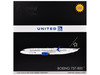 Boeing 737 800 Commercial Aircraft with Flaps Down United Airlines Star Alliance N76516 White with Black Tail Gemini 200 Series 1/200 Diecast Model Airplane GeminiJets G2UAL1378F