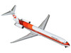 McDonnell Douglas MD 81 Commercial Aircraft Frontier Airlines N859HA White with Stripes 1/400 Diecast Model Airplane GeminiJets GJ1168