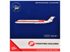 McDonnell Douglas MD 81 Commercial Aircraft Frontier Airlines N859HA White with Stripes 1/400 Diecast Model Airplane GeminiJets GJ1168