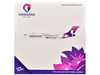 Boeing 717 200 Commercial Aircraft Hawaiian Airlines N492HA White with Purple Graphics 1/400 Diecast Model Airplane GeminiJets GJ2295