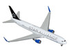 Boeing 767 300ER Commercial Aircraft United Airlines Star Alliance N76516 White with Black Tail 1/400 Diecast Model Airplane GeminiJets GJ2313