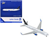 Boeing 767 300ER Commercial Aircraft United Airlines Star Alliance N76516 White with Black Tail 1/400 Diecast Model Airplane GeminiJets GJ2313