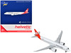 Embraer E190 E2 Commercial Aircraft Helvetic Airways HB AZC White with Red Tail 1/400 Diecast Model Airplane GeminiJets GJ2323