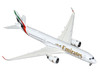 Airbus A350 900 Commercial Aircraft Emirates Airlines A6 EXB White with Tail Graphics 1/400 Diecast Model Airplane GeminiJets GJ2330