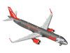 Airbus A321neo Commercial Aircraft Jet2 G SUNO Gray Metallic with Red Tail 1/400 Diecast Model Airplane GeminiJets GJ2331