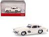 Mercedes Benz 300 SL Gullwing White with Red Interior 1/87 (HO) Plastic Model Car Promotex 421089W