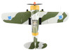 Brewster F2A Model 239 Buffalo Fighter Aircraft BW364 LeLv 24 flown by Warrant Officer Ilmari Juutilainen 1942 Finnish Air Force Air Power Series 1/48 Diecast Model Hobby Master HA7014