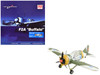 Brewster F2A Model 239 Buffalo Fighter Aircraft BW364 LeLv 24 flown by Warrant Officer Ilmari Juutilainen 1942 Finnish Air Force Air Power Series 1/48 Diecast Model Hobby Master HA7014