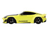 Nissan Z RZ34 Pandem Ikazuchi Yellow with Matt Black Hood 1/18 Model Car Top Speed TS0529