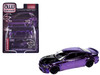 2021 Dodge Charger SRT Hellcat Redeye Purple Chrome with Black Hood Limited Edition to 2496 pieces Worldwide 1/64 Diecast Model Car Auto World CP8141
