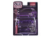 2021 Dodge Charger SRT Hellcat Redeye Purple Chrome with Black Hood Limited Edition to 2496 pieces Worldwide 1/64 Diecast Model Car Auto World CP8141
