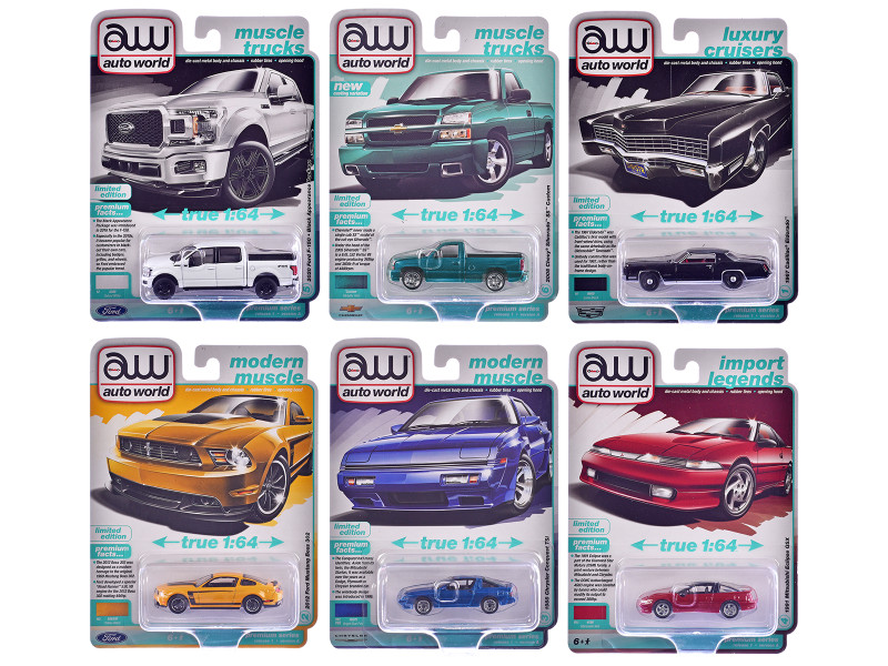 Auto World Premium 2025 Release 3 Set B of 6 pieces 1/64 Diecast