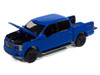 2020 Ford F 150 FX4 Black Appearance Package Pickup Truck Velocity Blue Muscle Trucks Series 1/64 Diecast Model Car Auto World 64502-AWSP188B