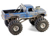 1974 Ford F 250 Monster Truck with 66 Inch Tires Blue Bigfoot #1 Dirty Version Kings of Crunch Series 1/18 Diecast Model Car Greenlight 13694