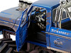 1974 Ford F 250 Monster Truck with 66 Inch Tires Blue Bigfoot #1 Dirty Version Kings of Crunch Series 1/18 Diecast Model Car Greenlight 13694