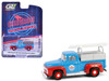1956 Ford F 100 Pickup Truck with Tool Boxes and Ladders Chevron Blue and Red Chevron Special Edition Series 1 1/64 Diecast Model Car Greenlight 41175B