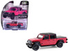 2024 Jeep Gladiator Pickup Truck Tuscadero Pink with Black Top "Showroom Floor Series 7 1/64 Diecast Model Car Greenlight 68070F