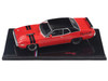 1971 Plymouth GTX Rally Red with Black Top and Stripes 1/43 Diecast Model IXO Models IA43005