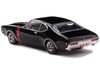 1970 Oldsmobile 442 W 30 Ebony Black with Red Stripes 1/43 Diecast Model IXO Models IA43006