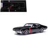 1970 Oldsmobile 442 W 30 Ebony Black with Red Stripes 1/43 Diecast Model IXO Models IA43006