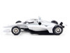 Dallara IndyCar Blank White Autograph Car Super Speedway Configuration NTT IndyCar Series 1/18 Diecast Model Car IXO Models IND18002