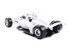 Dallara IndyCar Blank White Autograph Car Super Speedway Configuration NTT IndyCar Series 1/18 Diecast Model Car IXO Models IND18002