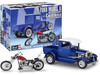 Level 5 Model Kit 1929 Ford Model A Hot Rod Pickup Truck and California Street Chopper Motorcycle 1/25 Scale Model Revell 14565