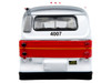 Flxible 53102 New Look Transit Bus "San Francisco MUNI - Landor Scheme" White with Red and Yellow Stripes "Vintage Bus & Motorcoach Collection" Limited Edition 1/87 HO Diecast Model Iconic Replicas 87-0596