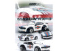 Mazda RX 3 Savanna RHD Right Hand Drive Martini Racing Livery White with Red and Blue Stripes 1/64 Diecast Model Car Inno Models IN64-RX3-MTN