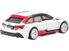 Audi RS 6 Avant White with Stripes Fast Wagons Series Diecast Model Car Hot Wheels JBK51