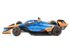 Dallara IndyCar #6 Nolan Siegel NTT Data Arrow McLaren Road Course Configuration NTT IndyCar Series 2025 1/18 Diecast Model Car IXO Models IND18009