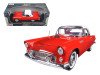 1956 Ford Thunderbird Hard Top Red 1/18 Diecast Model Car Motormax 73176