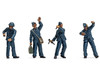 Level 1 Model Kit WWII RAF Ground Crew Figure and Accessory Set 1/48 Plastic Model Kit Airfix A04702