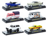 Auto Thentics 6 piece Set Release 99 IN DISPLAY CASES Limited Edition 1/64 Diecast Model Cars M2 Machines 32500-99