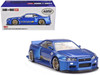 Nissan Skyline GT R R34 SHINJUKU V2 Aero RHD Right Hand Drive Blue Metallic Designed by Jun Imai Kaido House Special 1/64 Diecast Model Car Mini GT KHMG158