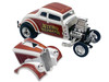 1933 Gasser Nitro Methane White and Brown Limited Edition to 348 pieces Worldwide 1/18 Diecast Model Car ACME A1800934