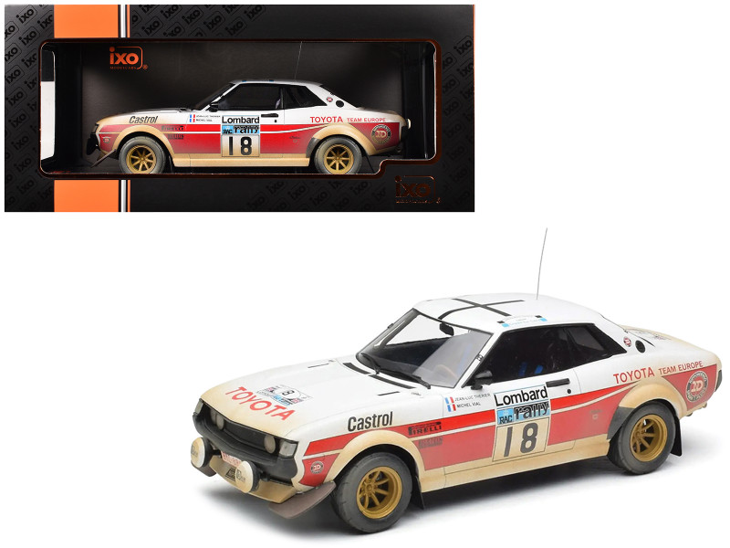 ミニカー 1/18 セリカ 2000GT ラリー ＃18 白色 1977 Toyota