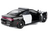 2023 Dodge Charger Pursuit Police Car Black and White Law Enforcement and Public Service Series 1/24 Diecast Model Car Motormax 76996BKWH