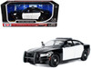 2023 Dodge Charger Pursuit Police Car Black and White Law Enforcement and Public Service Series 1/24 Diecast Model Car Motormax 76996BKWH