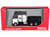 Peterbilt Long Tractor White 1/87 (HO) Plastic Model Car Promotex 025284W