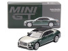 Bentley Flying Spur White Sand and Verdant Green Metallic with Black Top Limited Edition 1/64 Diecast Model Car Mini GT MGT00867