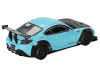 Toyota GR86 LB Nation Liberty Walk Baby Blue with Carbon Hood Limited Edition 1/64 Diecast Model Car Mini GT MGT00873