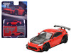 Toyota GR86 LB Nation Liberty Walk Red with Carbon Hood Limited Edition 1/64 Diecast Model Car Mini GT MGT00885