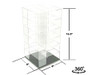 Acrylitower Showcase Large 24 Car Display Desktop Spinner with Cover Clear Mijo Exclusives for 1/64 Scale Models MJ19032C