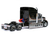 2010 International Lonestar Truck Tractor Black with Silver Stripes 1/64 Diecast Model IXO Models 64TR009A