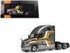 2018 Freightliner Cascadia Truck Tractor Gray Metallic with Stripes 1/43 Diecast Model IXO Models TR21122
